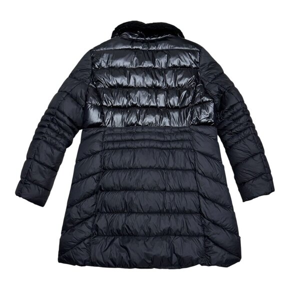 ANDREW MARC Luxury Designer Black Winter Puffer Parka Jacket Coat Womens XL - Picture 2 of 5